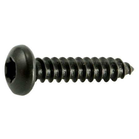 Midwest Fastener Sheet Metal Screw, #8 x 3/4 in, Black Steel Pan Head Torx Drive, 25 PK 36887